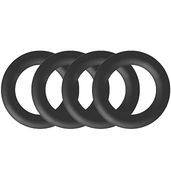 Nitrile Rubber O-Rings 7mm OD 4mm ID 1.5mm Width Black 60 Pcs