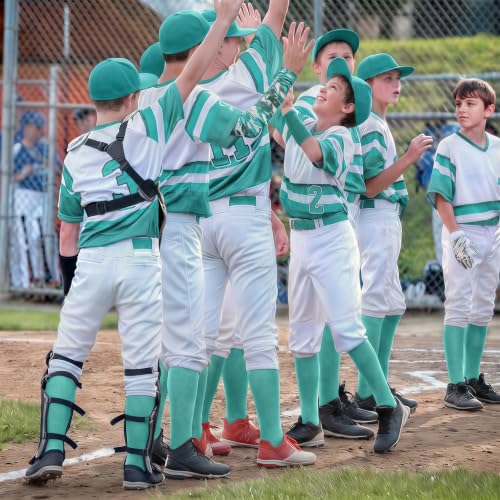 Image of XZQTIVE Baseball Socks and Belt Combo,Over the Knee Softball Socks and Belt,Knee High Football Socks for Kids Youth Adults