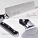 WALLOP Damascus Nakiri Knife - Japanese AUS-8 Stainless Steel Usuba Knife - Solar Pattern Well Balance Vegetable Salad Chopper Cutter Meat Cleaver Kitchen Knife - Ergonomic Full Tang G10 Handle - 7''