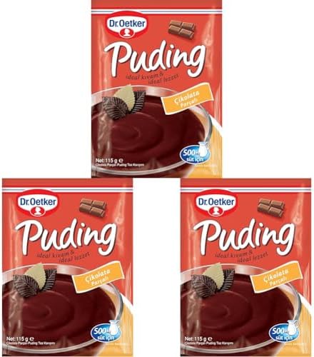 Dr.Oetker Chocolate Pieces Pudding, 120 g (Pack of 3)