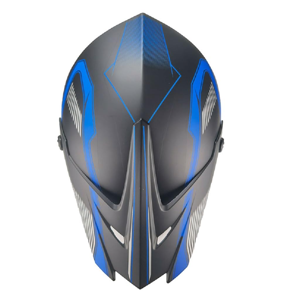 Kinder Crosshelm Shadow of Blue schwarz blau – Motorradhelm für Kinder, ABS-Schale, robuster Kinderhelm für Downhill, Quad und Motocross