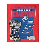 Northwest NASCAR 2025 Cup Series Champion Kyle Larson Silk Touch Throw Blanket, Ultra Soft Plush Polyester, Lightweight Warm Decorative Fan Gift, 46 x 60 in
