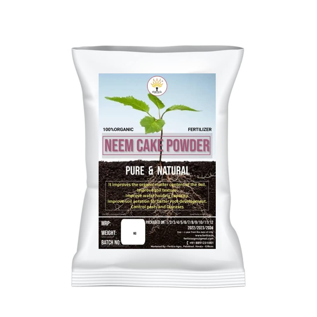 Neem Cake Powder for Plants and Garden, 100% Organic Fertilizer& Plant Nutrient, FERTICO Agro (5KG) (B09MNM529X) Amazon Price History, Amazon Price Tracker