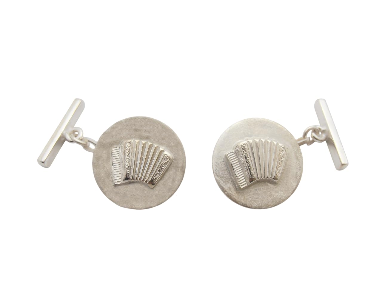 Fisarmonica : Gemelli in Argento 925 - Strumento Musicale - Musicista - Musica
