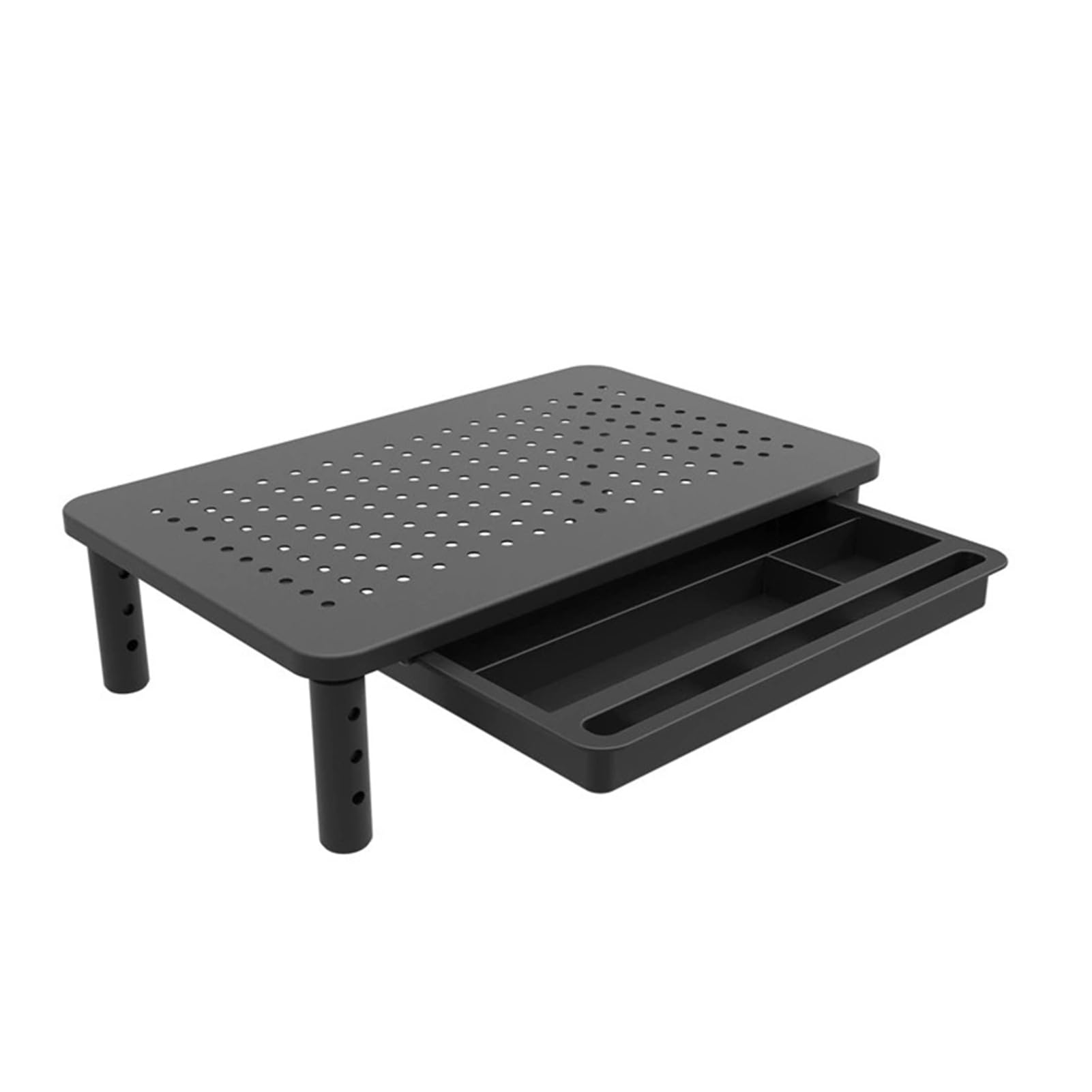 Support réglable pour ordinateur portable avec structure métallique robuste supportant jusqu'à 20 kg. Rehausseur pour tout appareil. Support