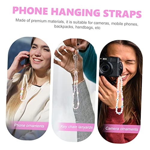 Lanyard téléphone perles et breloque œil de protection