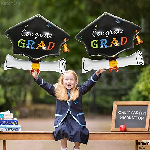 Image of Graduation Balloons Class of 2026 - Big 24 Inch, Graduation Decorations 2026 | Graduations Cap Balloons, Graduation Hat Balloons, Graduation Party Decorations 2026 | Congrats Grad Balloons, KatchOn