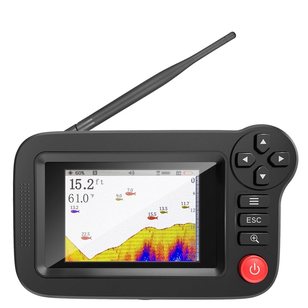 Smart Fish Finder - Portable Fish Finder and Depth Finder for Recreational Fishing from Dock, Shore or Bank