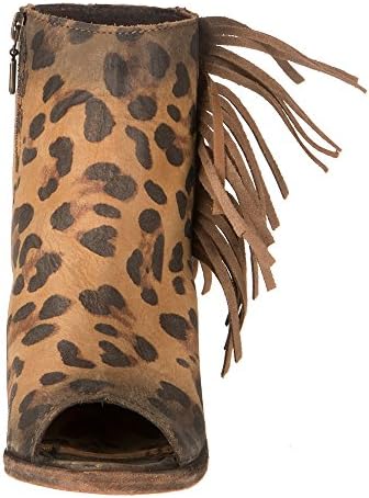 cheetah open toe booties