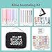 Bible Covers for Women& Girls, Durable Bible Cover Case for Women with Handles, All-in-One Bible Journaling Kit, Perfect Bible Study Kit and Bibles Study Supplies