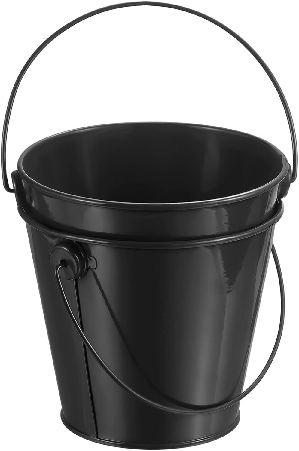 PATIKIL 4.7 Inch Colored Metal Buckets, 2 Pack Pencil Holder Buckets Round Metal