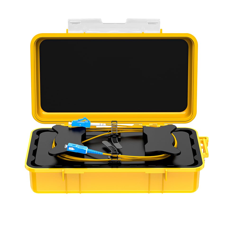 Cookinkitch Fiber Launch Cable 500m, SC/UPC to LC/UPC Single Mode(9/125), Dead Zone Eliminator for OTDR Testing, Compatible with Fiber Tester and Network Tester Equipment