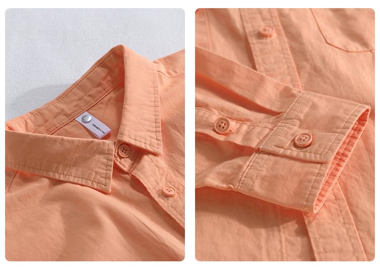 Men's Long-Sleeve Button-Down Casual Shirt3