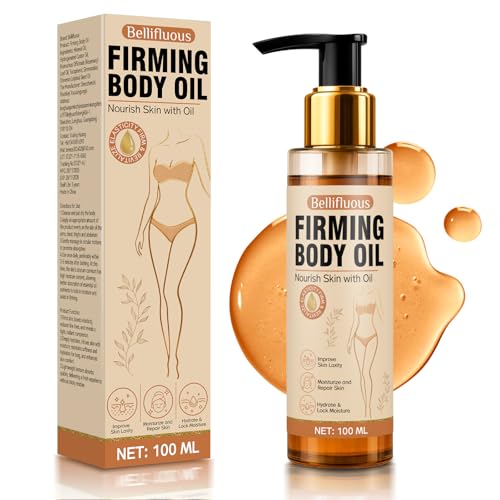 Bellifluous Aceite Corporal Reafirmante, 100ml Aceite Anticelulitico, Aceite Reafirmante para piel flácida, líneas finas, arrugas, estrías, Aceite Corporal para hidratar la piel