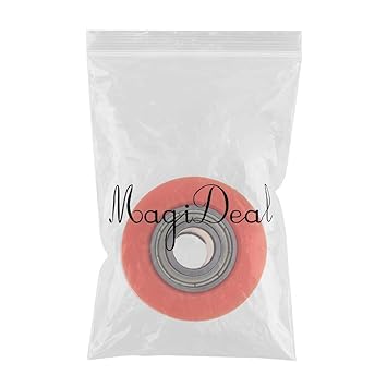 VMS INDIA Motorcycle 10mm Chain Roller Pulley Tensioner Wheel Guide for Cars Orange