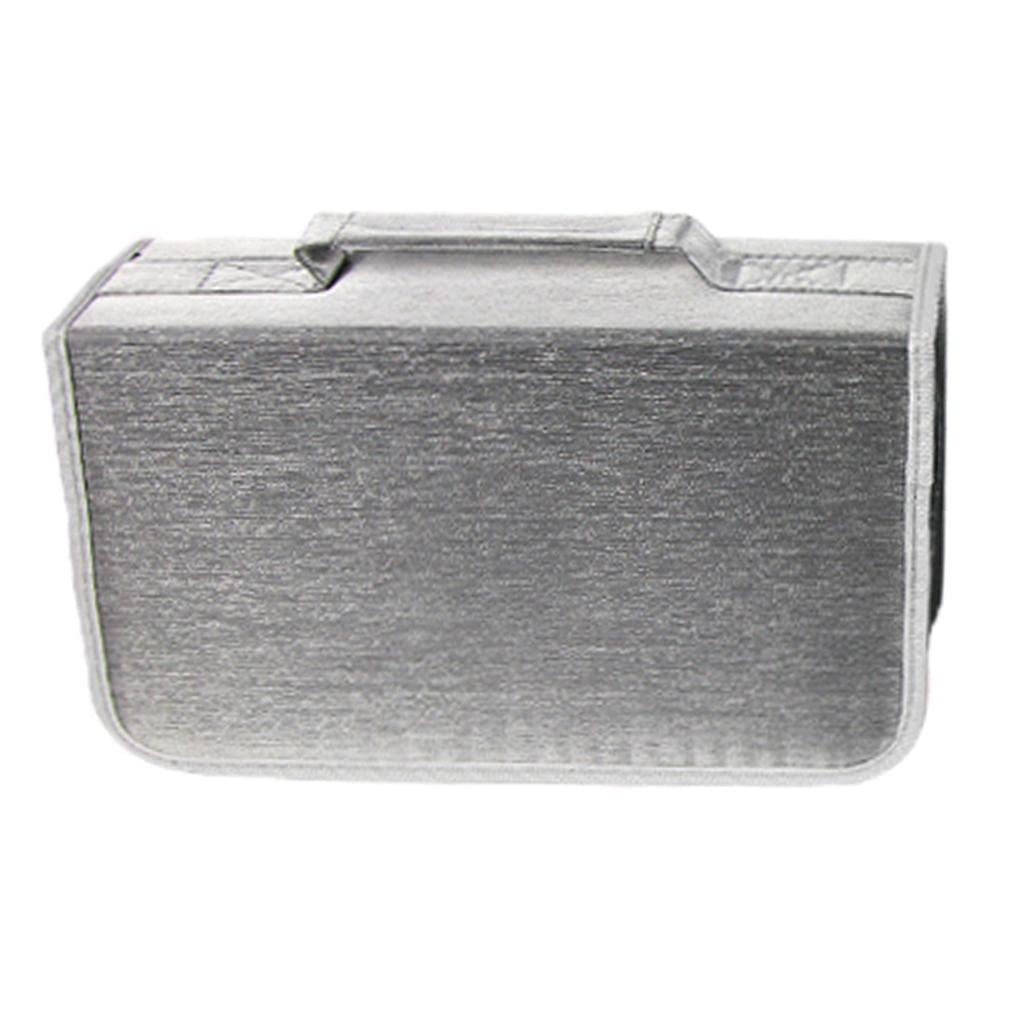 3 zestaw etui na płyty CD DVD organizer do gier dysk portfel uchwyt torba do przechowywania DVD srebrny