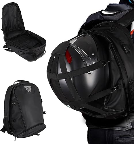 Bolsa trasera para asiento de motocicleta, mochila de doble uso, impermeable para casco, Mochila para casco, Helmet Backpack