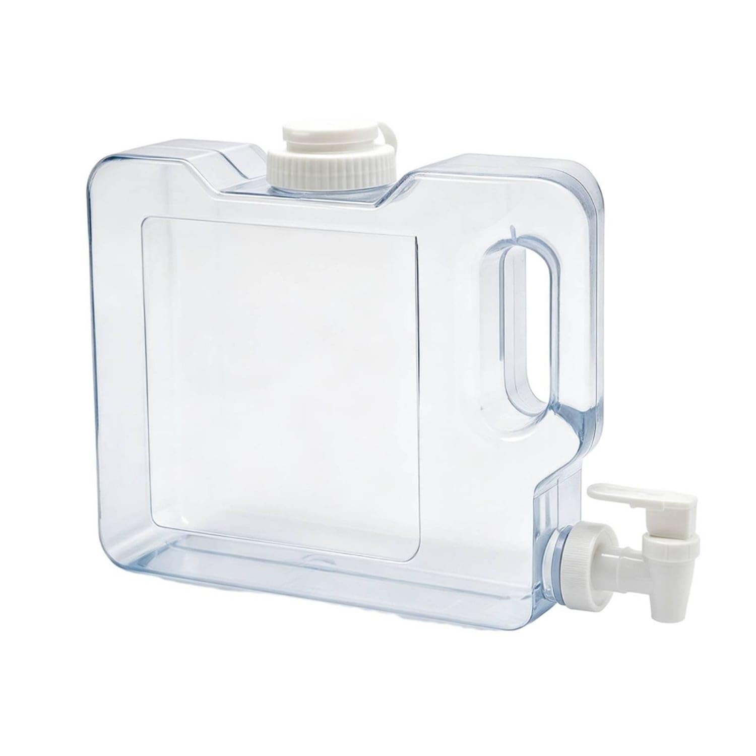 Transparent Water Container with Tap Clear Water Container with Spigot Portable Beverage Dispenser Wide-Mouth for Campers, Travelers, Camping, Rv Travel, Dorm Rooms, 3L-image-45
