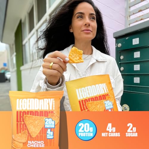 High Protein Chips - Tortilla Shaped Snacks - 10 packs of Keto Friendly and Gluten Free Taco Snack, Perfect for Low Sugar Diet, Low Carb and Crispy Nacho Protein Chips 10 x 1.2oz - Image 5