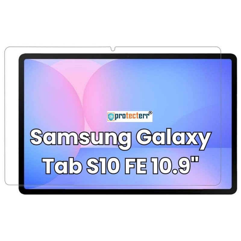 Image of Unbreakable Screen Protector Guard for Samsung Galaxy Tab S10 FE 10.9 inch Tablet, |1 Pack| 9H Flexible PET Film, HD Clear, Anti-Scratch, Bubble-Free (Not a Tempered Glass)