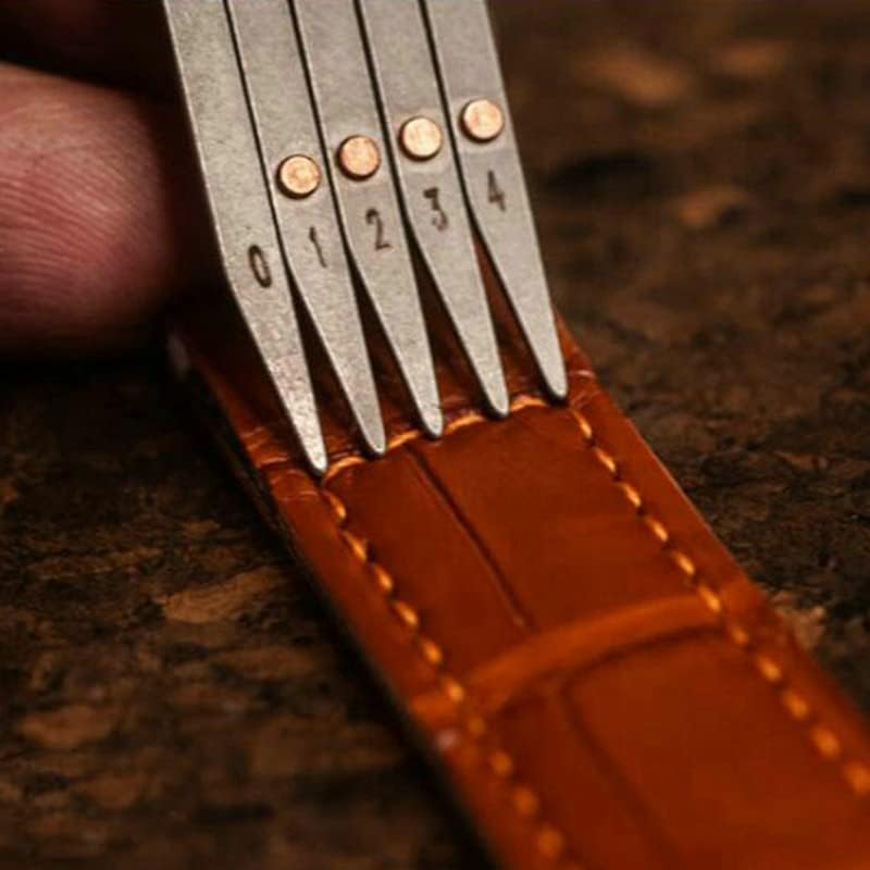 1PCS Leather Belt Quick Mark Equally Spacing Isometric Divider Ruler Tool Knife Cutter Punch Leathercraft DIY Auxiliary Tool (S/5 Teeth)