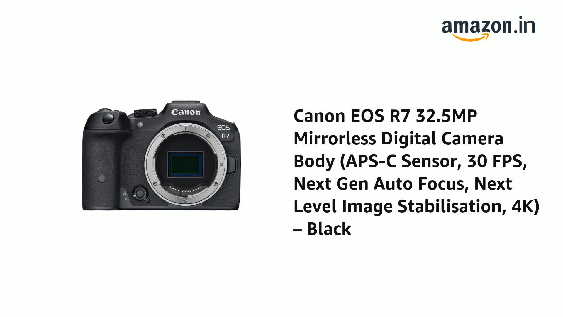 Canon EOS R7 Mirrorless Camera Body