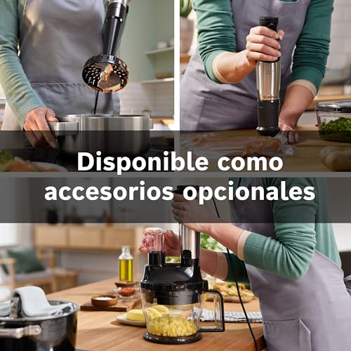 Bosch - Batidora de mano, ErgoMaster, 1000W, QuattroBlade, Acero inoxidable, MSM6M622 - imagen 15
