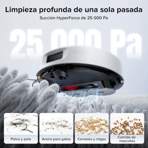 Miniatura 2 de roborock Qrevo 2 Pro Set Robot Aspirador Succión Extrema de 25000 Pa,Blanco