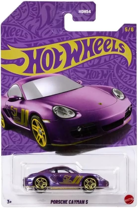Hot Wheels Porsche 959ポルシェ 紫色 Amazon.com: Hot Wheels Pearl & Chrome Porsche Cayman S, 57th