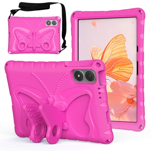 Funda Honor Pad 10 Pro infantil con correa para el hombro y soporte de mariposa