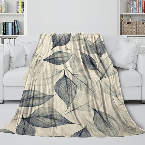 Couverture de canapé feuilles imprimée 3D pour vos soirées - 5