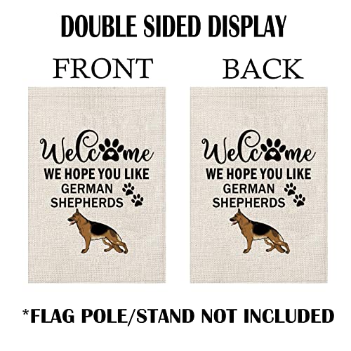 Drapeau de jardin berger allemand de qualité supérieure pour pavillon - 3