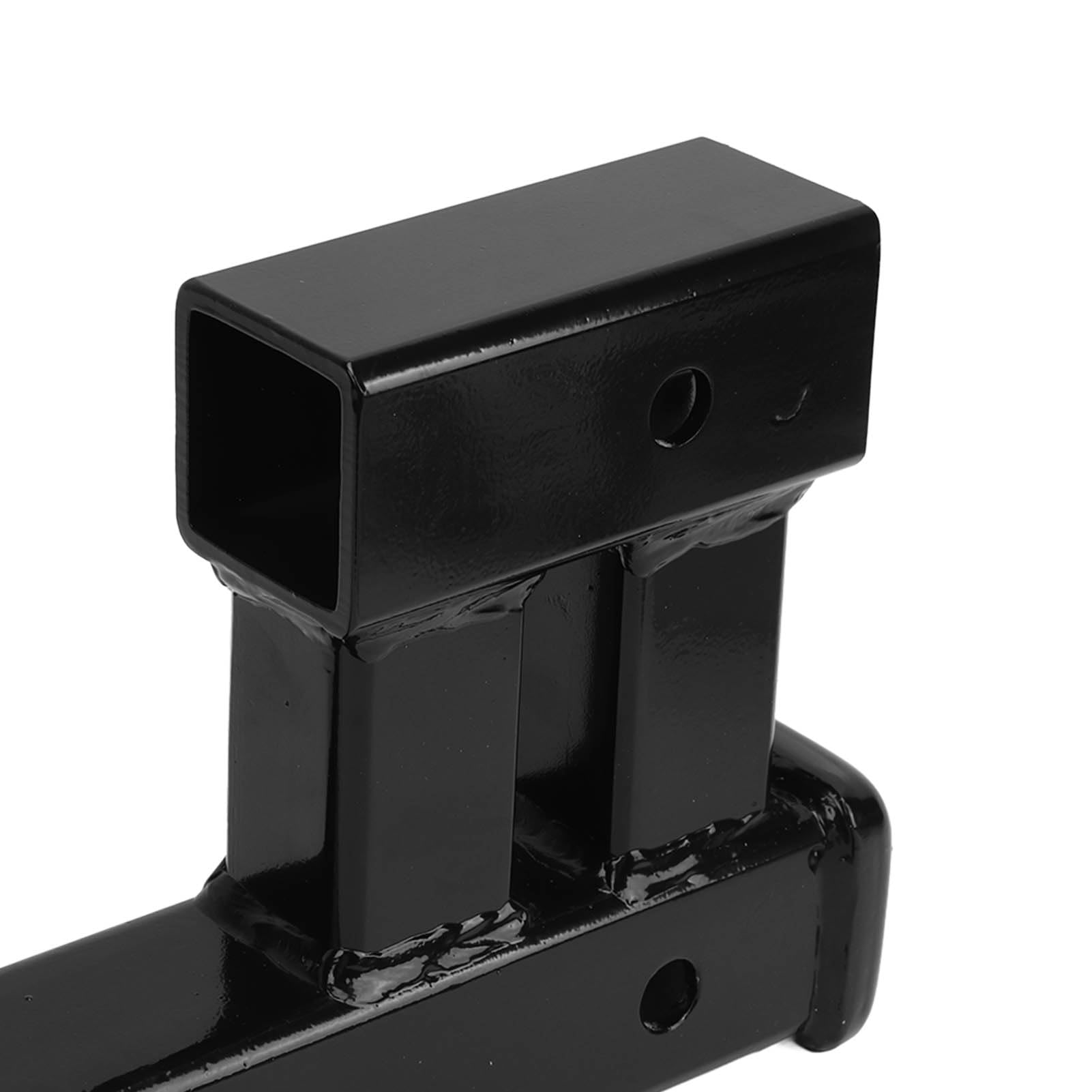 Acouto Adapter Podwójnego Zaczepu Tylny Podwójny 2-calowy Podnośnik Zaczepu Holowniczego Przedłużenie Odbiornika do Pojazdów Kempingowych, Adapter Podwójnego Przyczepy do Holowania Przyczepy 2-calowe