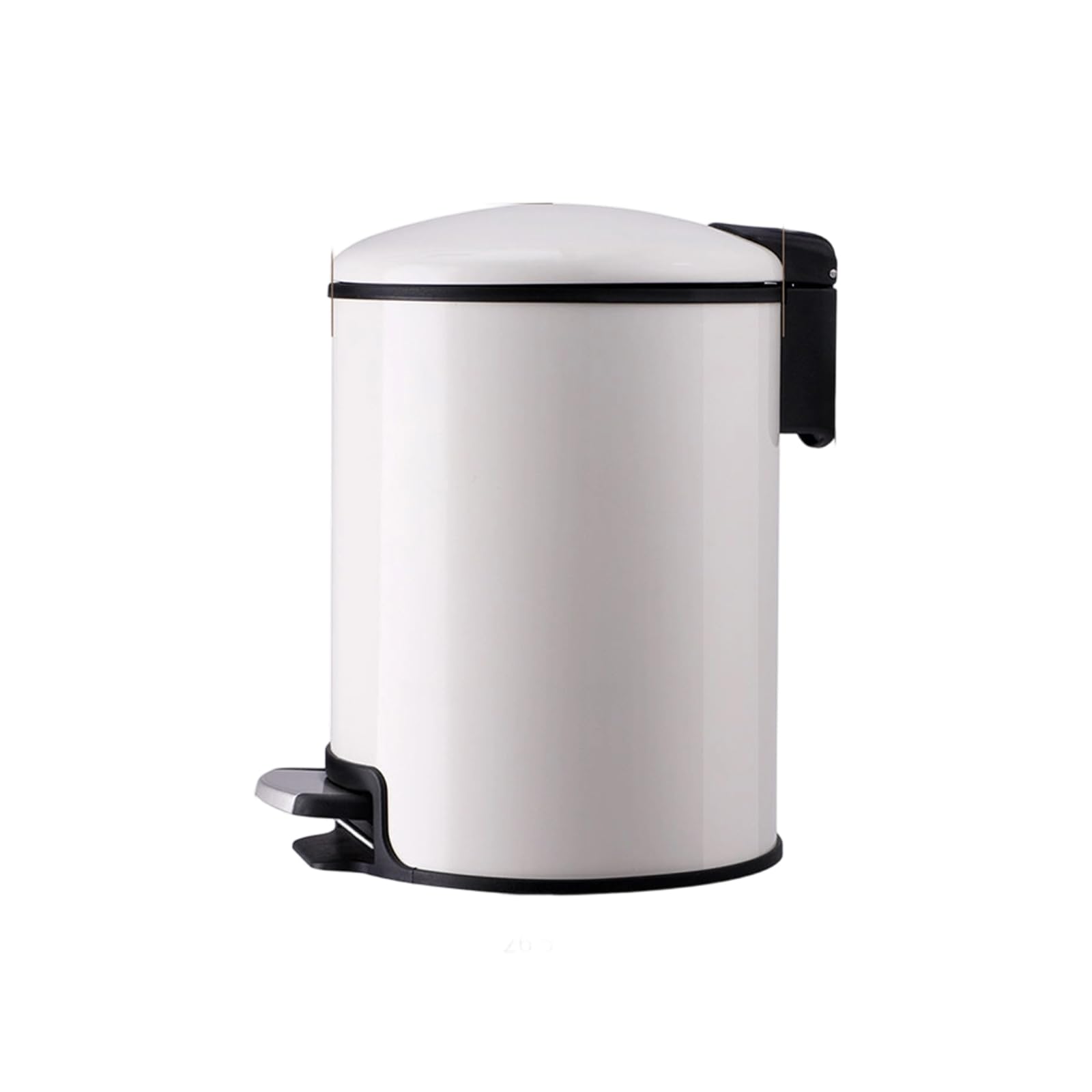 Tsophreniq Stainless Steel Trash Can Equipped with Slow Close Lid Foot Pedal and Open Mechanism for Household Kitchen Trash
