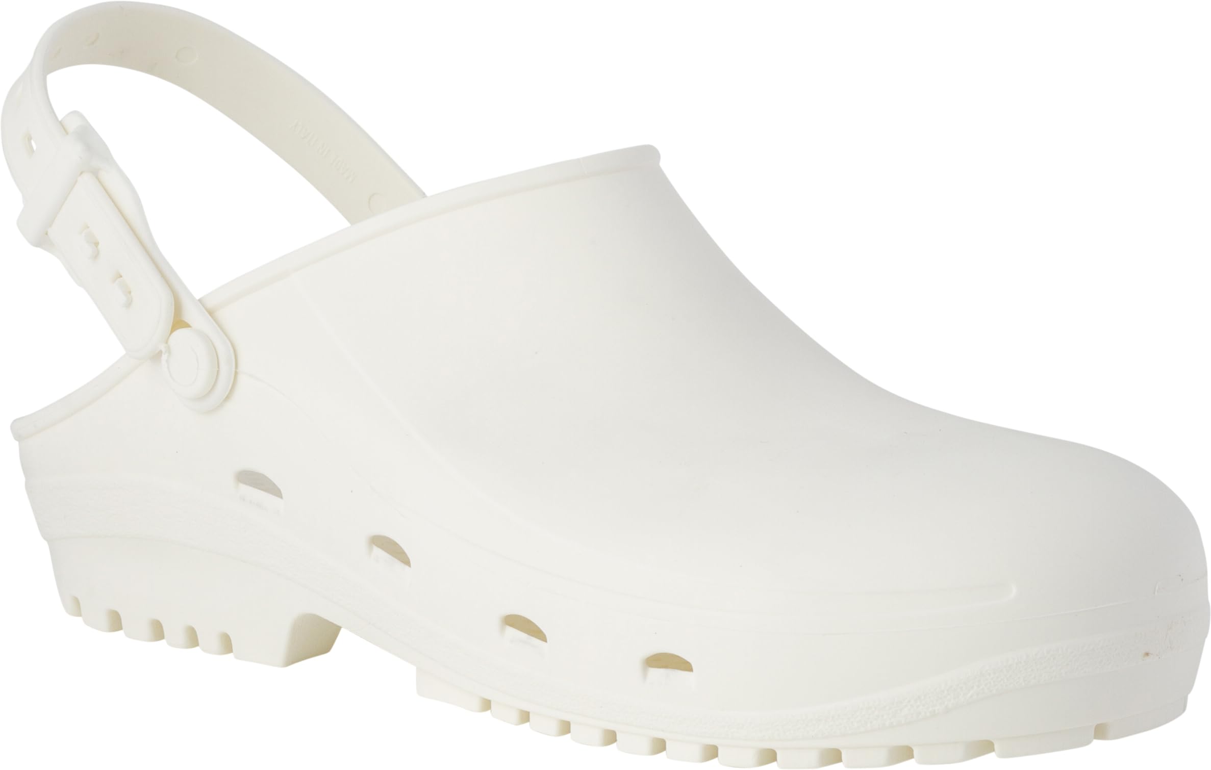 REPOSA Safe - Zuecos Sanitarios Mujer y Hombre en Goma, Zapatos Sanitarios Anatómicos con Correa Trasera Ajustable, Suela Antideslizante, Puntera de Seguridad, Zuecos Enfermera Antishock Transpirables