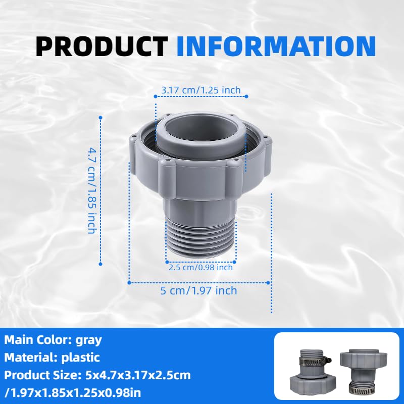 Above Ground Pool Drainage Adapter Swimming Pool Drain Hose Connector ...