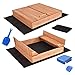 Produktbild Sandkasten mit Deckel Sandbox Imprägniert 120x120 150x150 Sandkiste mit Sitzbänken Holz Spielzeug (120x120 Impräniert)
