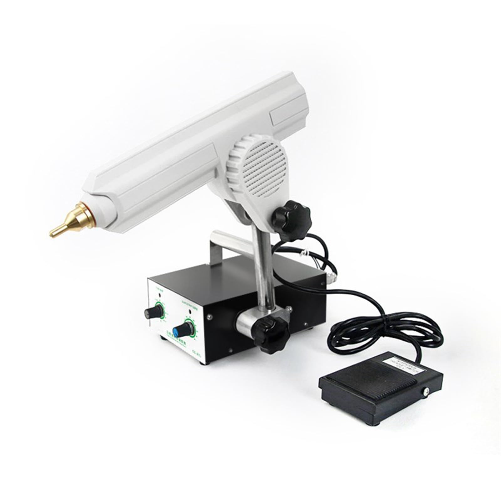 Aserzenith 1 Pedal-Operated Hot Melt Glue Machine With Automatic Feed, Adjustable Settings For Assembly Lines And Carton Packaging