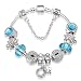 Produktbild A TE® Armband Charms Blau Kristall Beads Herz Eule Damen Geschenk #JW-B36-155 (B36)