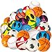 50 Mini Stress Balls for Kids and Adults - Bulk 2 Inch Assorted Soft Stress Relief Balls, Sensory Fidget Toys, Party Favors, Birthday Gifts, Goodie Bags and Stocking Stuffers for Kids