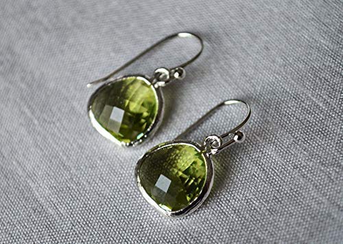 Peridot Earrings, August Birthstone Gift, August Birthstone Earrings, Bridesmaid Earrings, August Birthday Gift, Peridot Jewelry #TOP3
