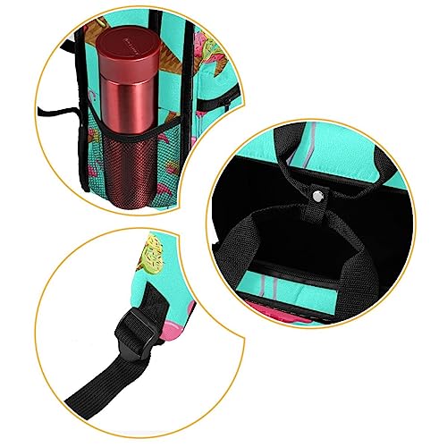 Sac à dos pour garçons bleu multicolore grand compartiment zippé