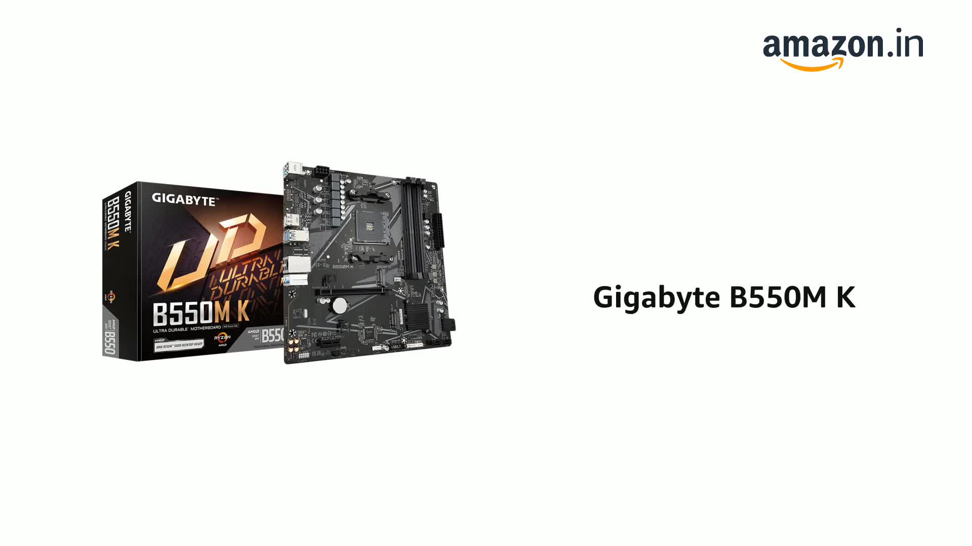 Gigabyte b550mk　箱あり Gigabyte B550M K : Amazon.in: कंप्यूटर और एक्सेसरी