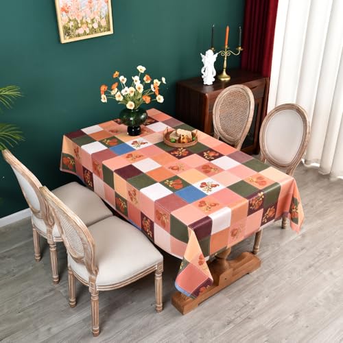 Plenmor Wachstuchtischdecke PVC Tischdecke Plastik 137 x 137 cm – Ansicht 2