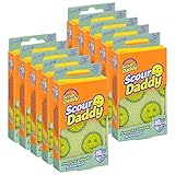 Scour Daddy (10er) Pad mit ArmorTec Gewebe (Original Scrub Daddy) Schwamm, Scheuerschwamm (temperaturgesteuert)