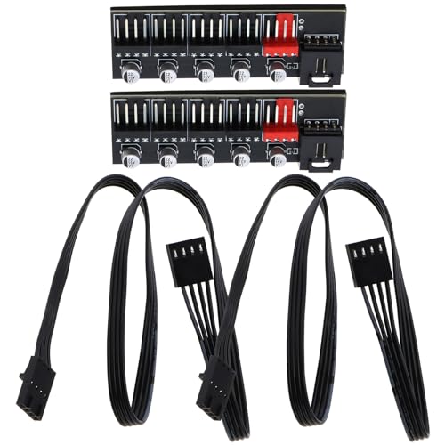 Adaptador PWM de 5 puertos para optimizar el flujo de aire y refrigeración en ordenadores gaming