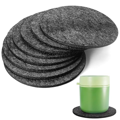 Lot de 8 dessous de verre ronds en feutre de 15 cm pour verres, casseroles, assiettes et vases, dessous de table résistants à la chaleur, antidérapants,...