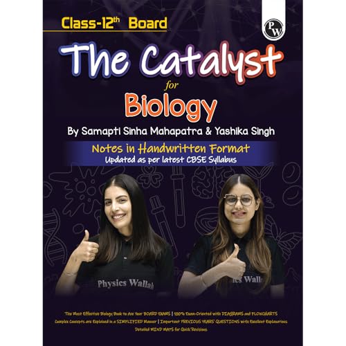 Image of PW Class 12 Board The Catalyst For Biology with Most Relevant Practice Questions Booklet By Samapti Mam & Yashika Mam For 2026 Exam | Handwritten Notes | Detailed Theory, PYQs