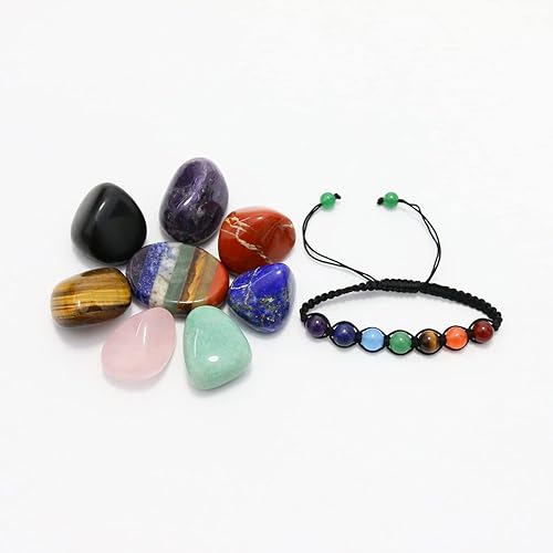 Miniatura 6 de Piedras de chakras, juego de cristales de chakra con piedras de preocupación para la ansiedad, cristales curativos, Cuarzos de energía y piedras