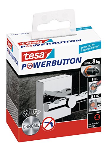 Tesa 59341-00000-00 Powerbutton Deluxe Gancio